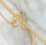 18K Yellow Gold Chino Link Chain / 4.4gr / 3.1mm / 17in