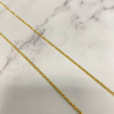 18K Yellow Gold Military Balls Diamond Cut Chain / 5.7gr / 1.6mm / 18in