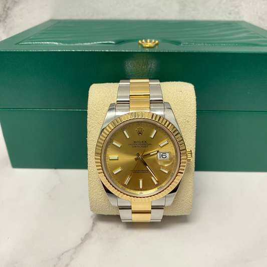 Rolex Datjust 41Mm 2 Tone 18K All Original 2023