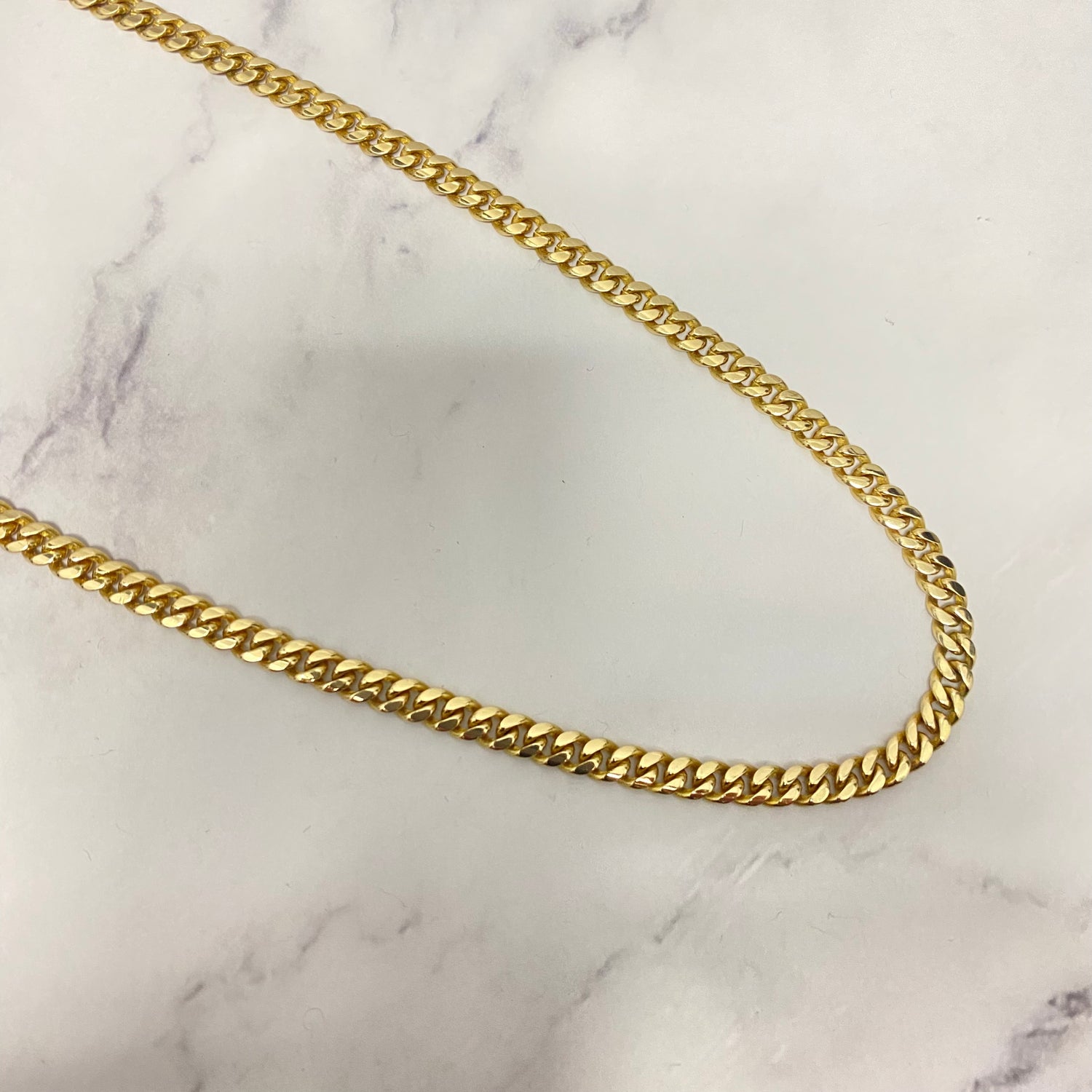 14K Yellow Gold Micro Cuban / 46.8gr / 5.2mm / 24in