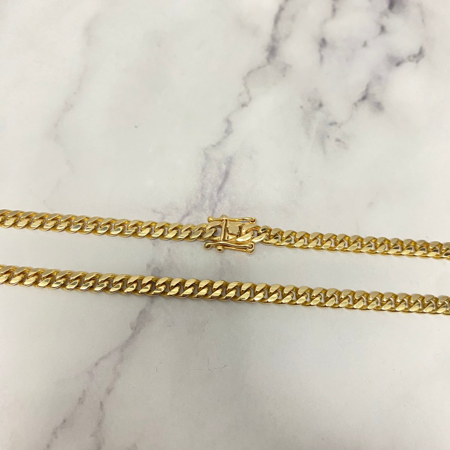 14K Yellow Gold Micro Cuban / 46.8gr / 5.2mm / 24in