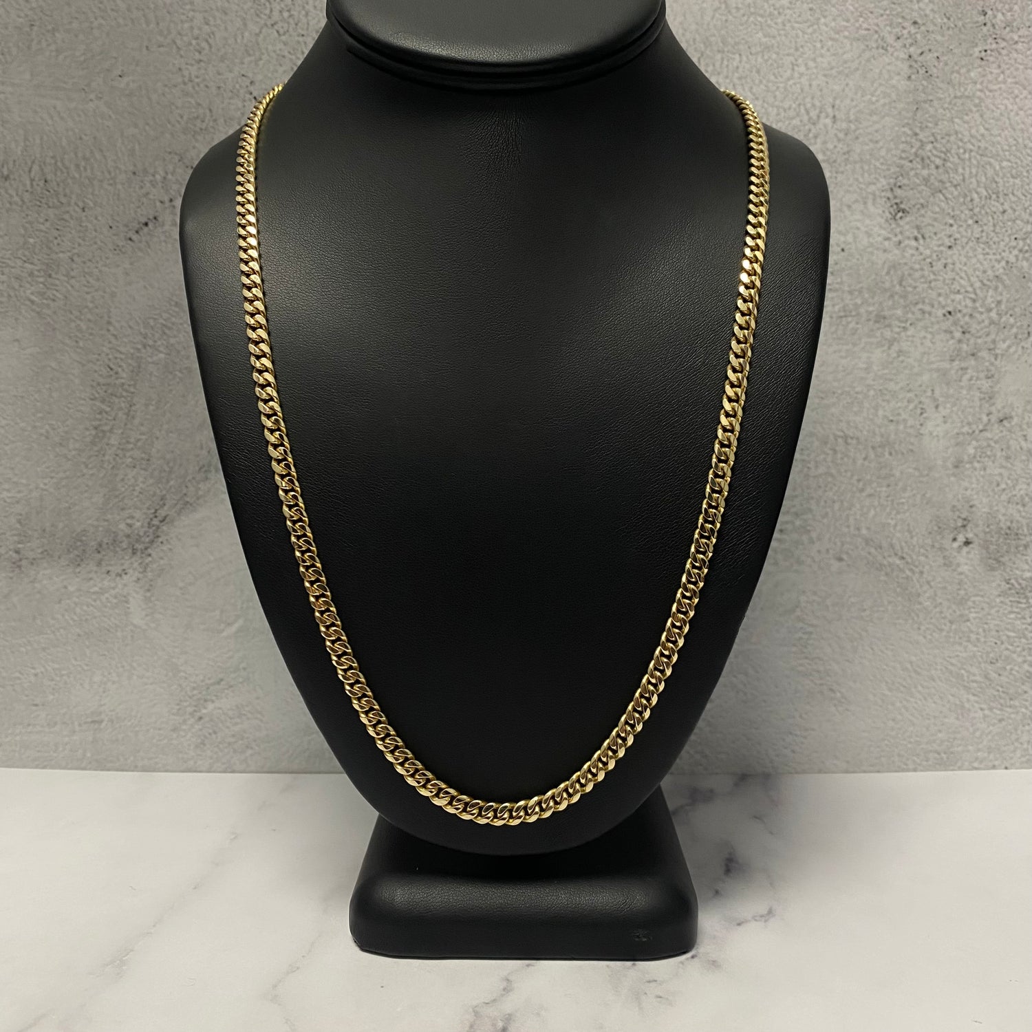 14K Yellow Gold Micro Cuban / 46.8gr / 5.2mm / 24in