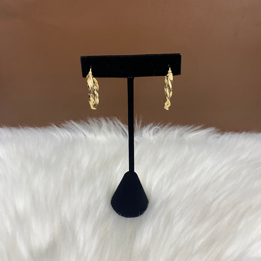 18K Yellow Gold Luxury Hoop Earrings / 3.57gr
