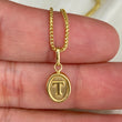 18K Yellow Gold Letter T Pendant / 0.50gr