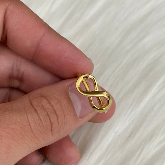 10K Yellow Gold Infinity Ring  / 2.4gr / Size 7