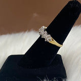 10K Yellow - White Gold Diamond Luxury Ring 1Ct Dia / 3.3gr / Size 7