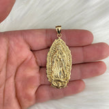 14K Yellow Gold Virgen Guadulupe Pendant / 6.6gr