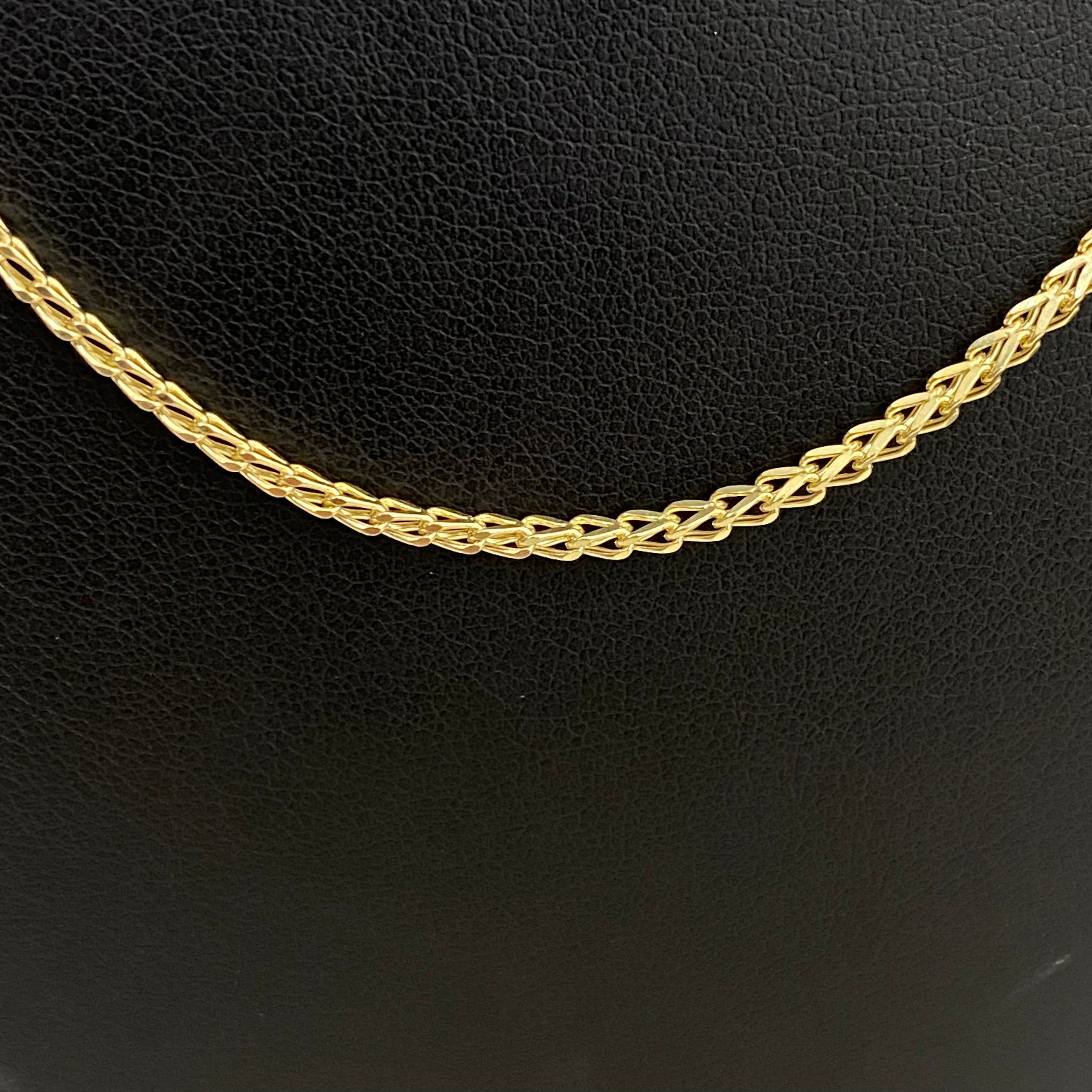 14K Yellow Gold Franco Chain / 4.4gr / 2.1mm / 24in