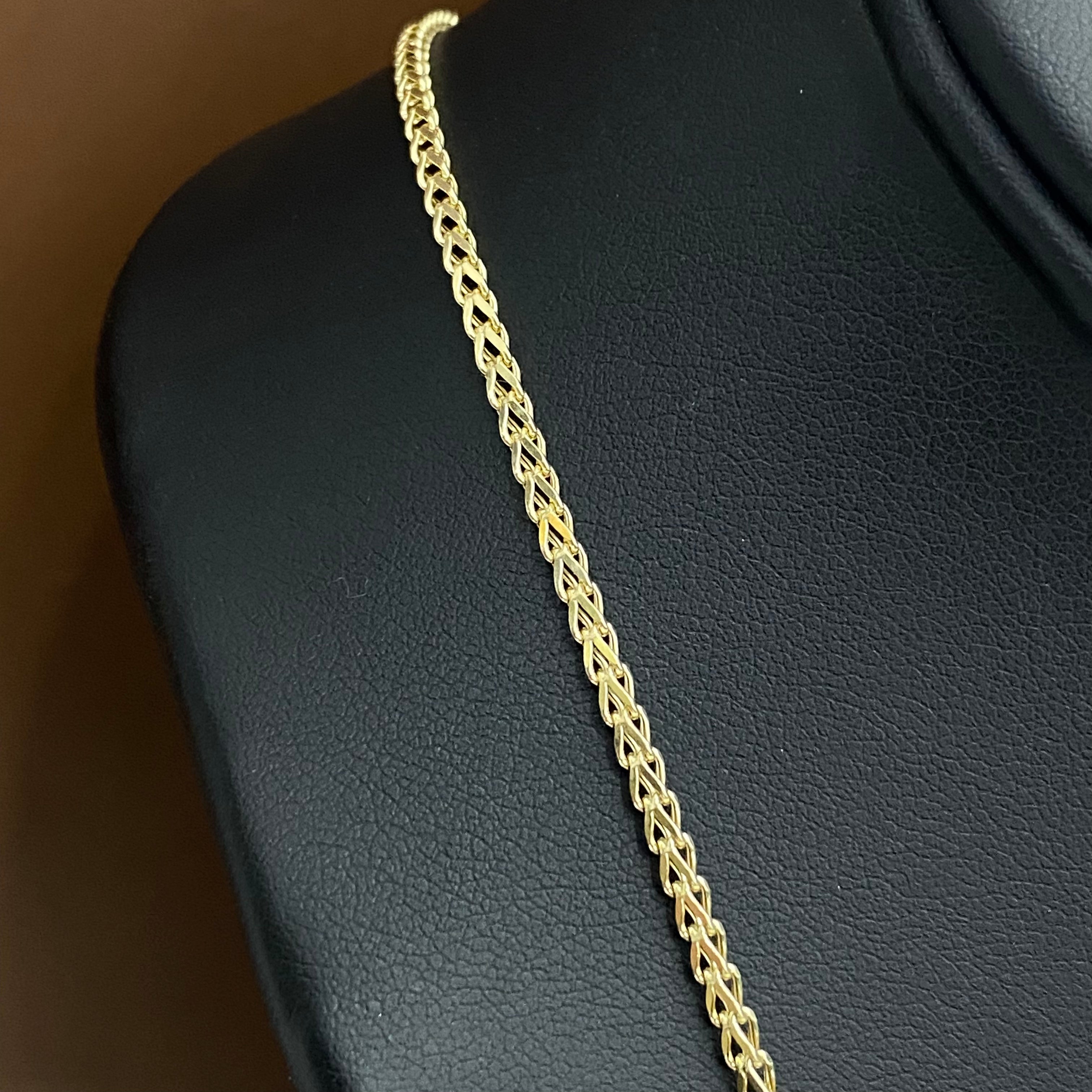 14K Yellow Gold Franco Chain / 4.4gr / 2.1mm / 24in