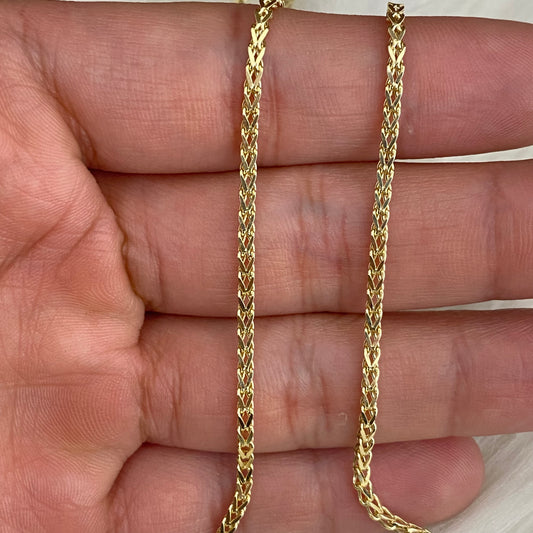 14K Yellow Gold Franco Chain / 4.4gr / 2.1mm / 24in
