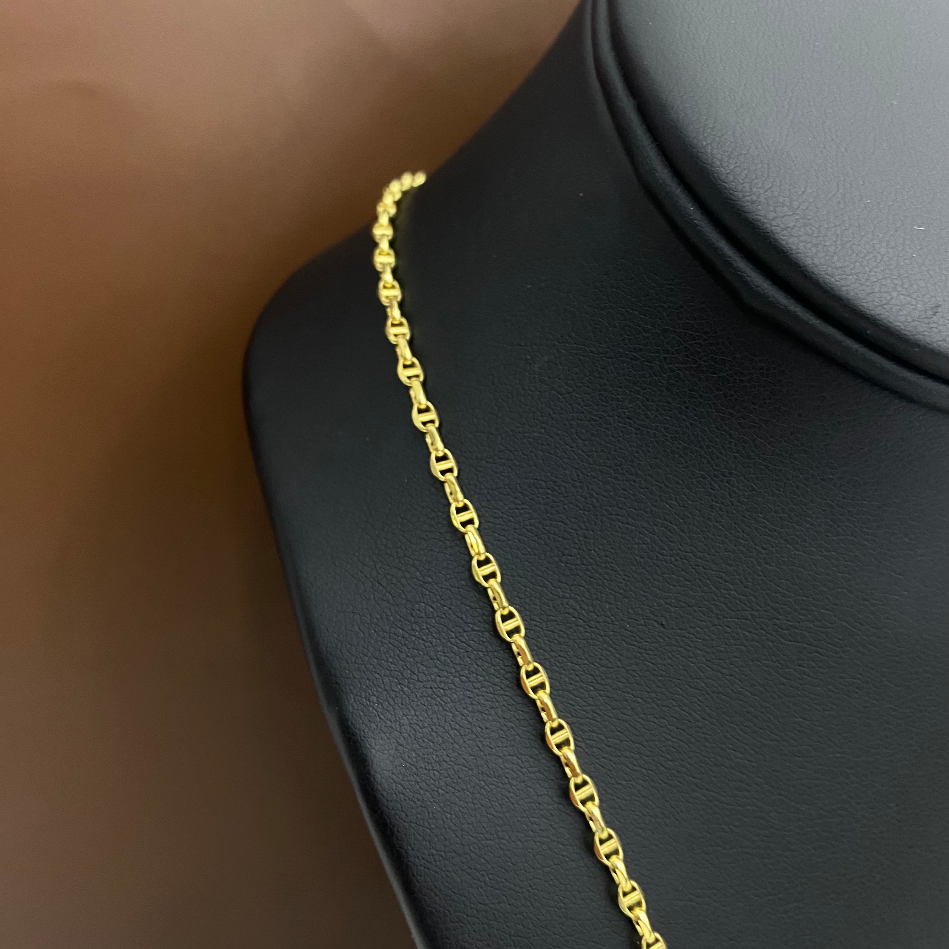 14K Yellow Gold Mariner Chain / 3.9gr / 2.7mm / 22in