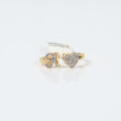 10K Yellow Gold Diamond Heart - Letter A Ring 0.21Ct Dia / 2.1gr / Size 7