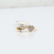 10K Yellow Gold Diamond Heart - Letter P Ring 0.18Ct Dia / 1.7gr / Size 6.5