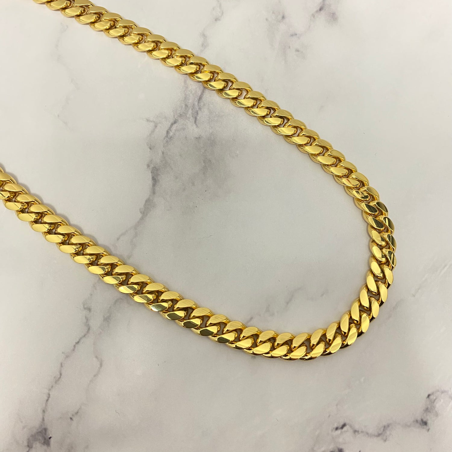 10K Yellow Gold Cuban Links / 132.2gr / 8.6mm / 24.5in