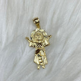 14K Yellow Gold Divino Niño Pendant / 1.8gr