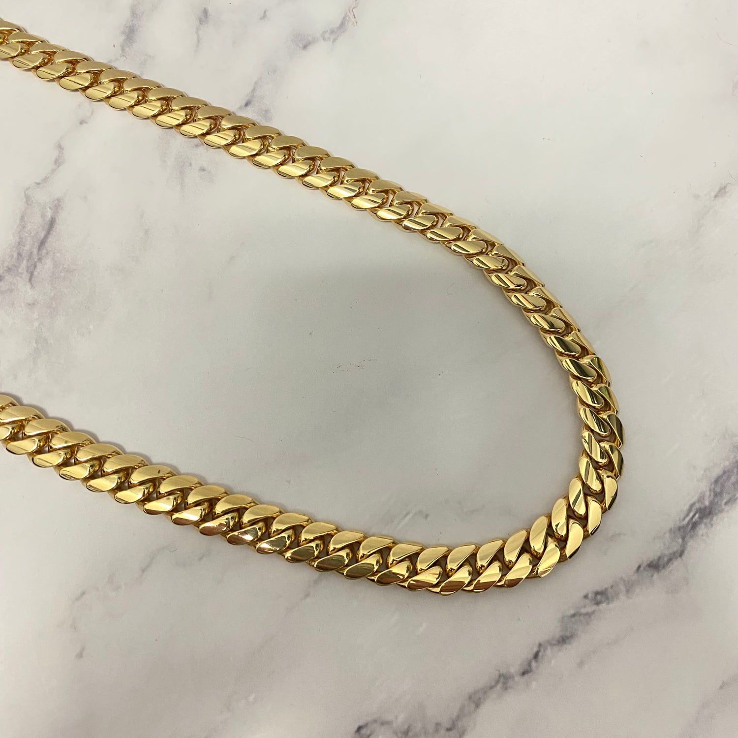 10K Yellow Gold Cuban Links / 155.7gr / 10mm / 24in