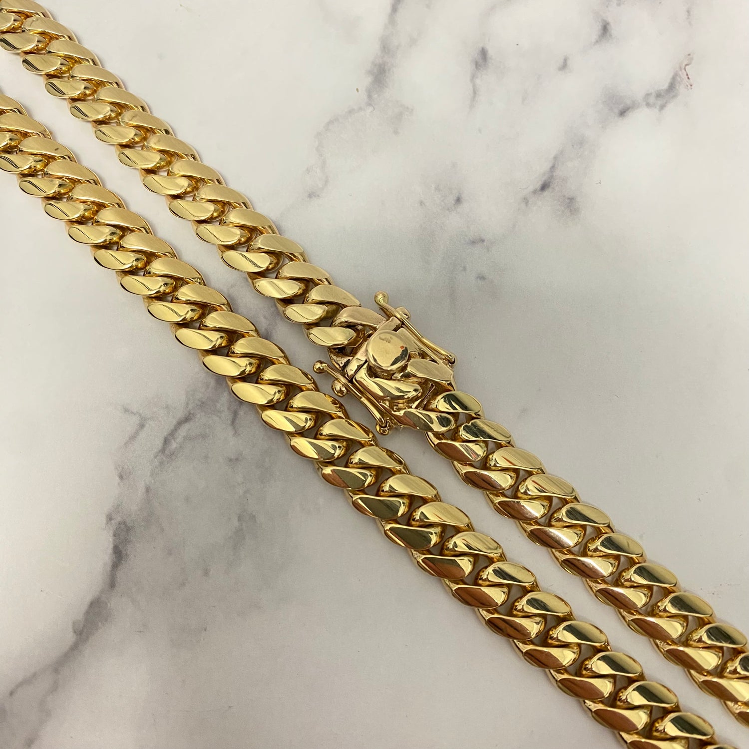 10K Yellow Gold Cuban Links / 155.7gr / 10mm / 24in