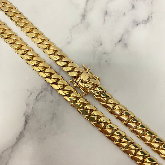 10K Yellow Gold Cuban Links / 155.7gr / 10mm / 24in