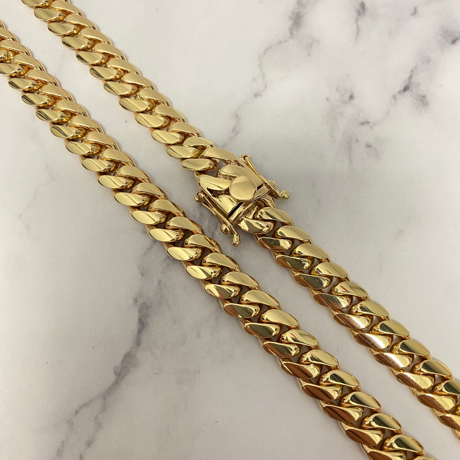 10K Yellow Gold Cuban Links / 149.8gr / 9.8mm / 24in