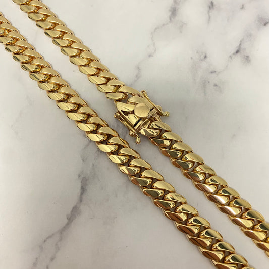 10K Yellow Gold Cuban Links / 149.8gr / 9.8mm / 24in