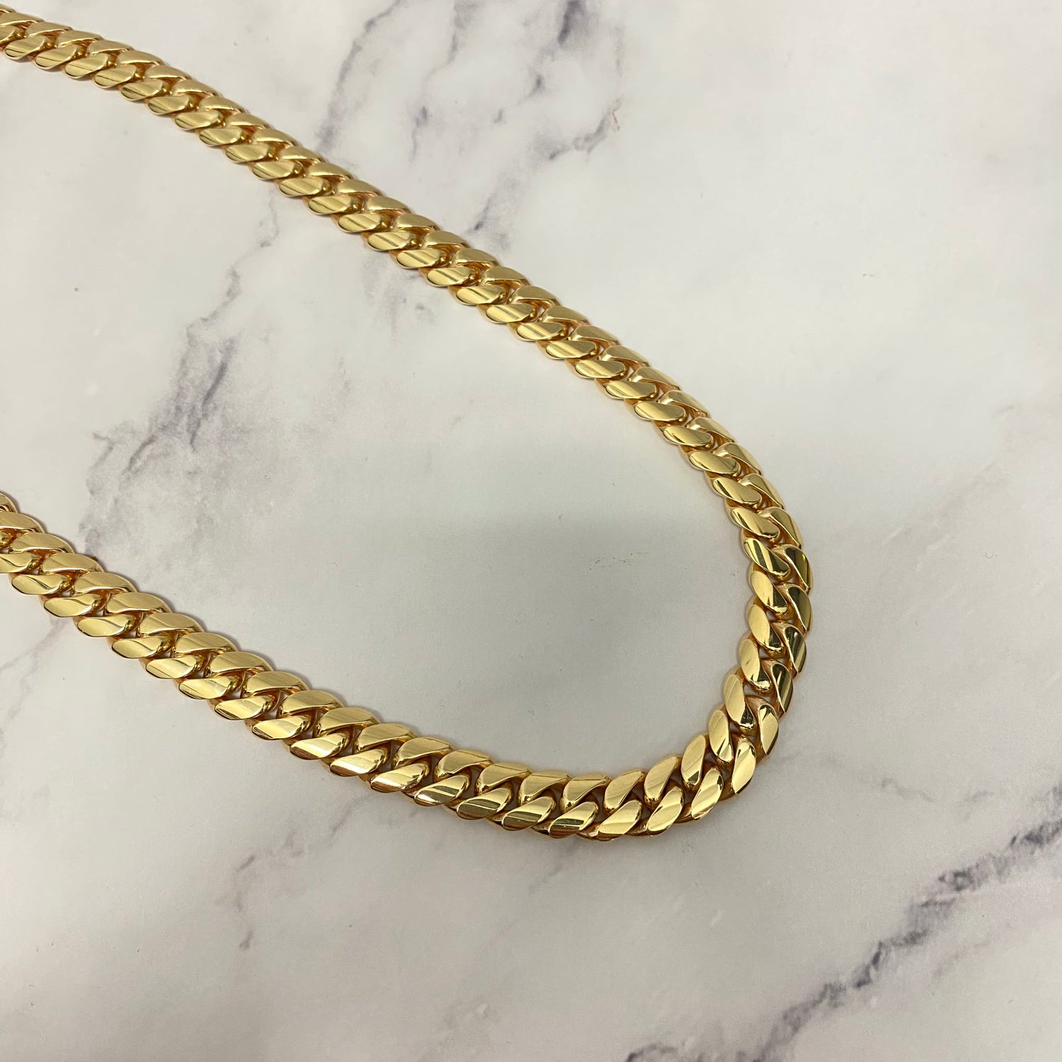 10K Yellow Gold Cuban Links / 165.8gr / 10.4mm / 24in