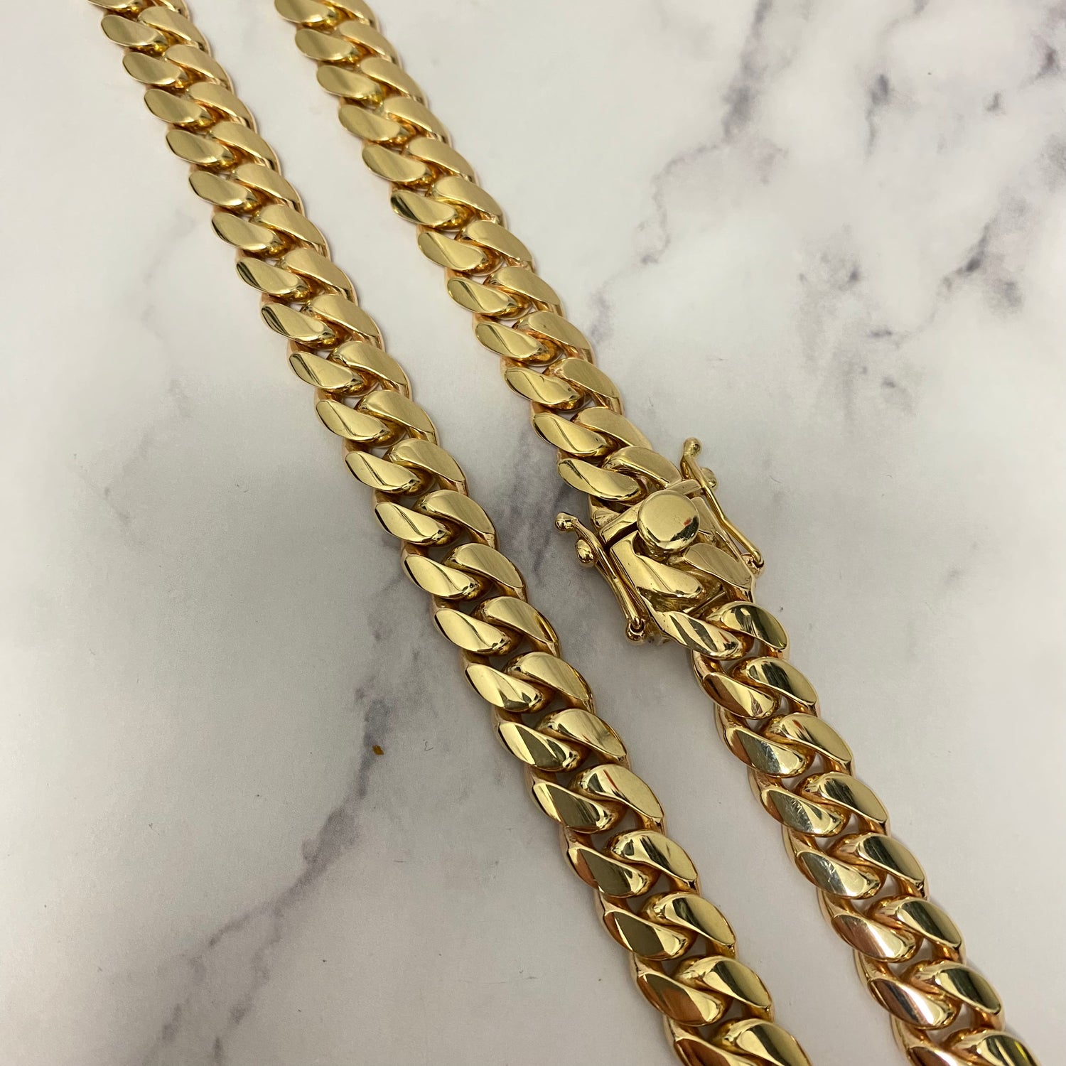 10K Yellow Gold Cuban Links / 165.8gr / 10.4mm / 24in