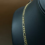 14K Yellow Gold Figaro Chain / 9.2gr / 3.5mm / 24in