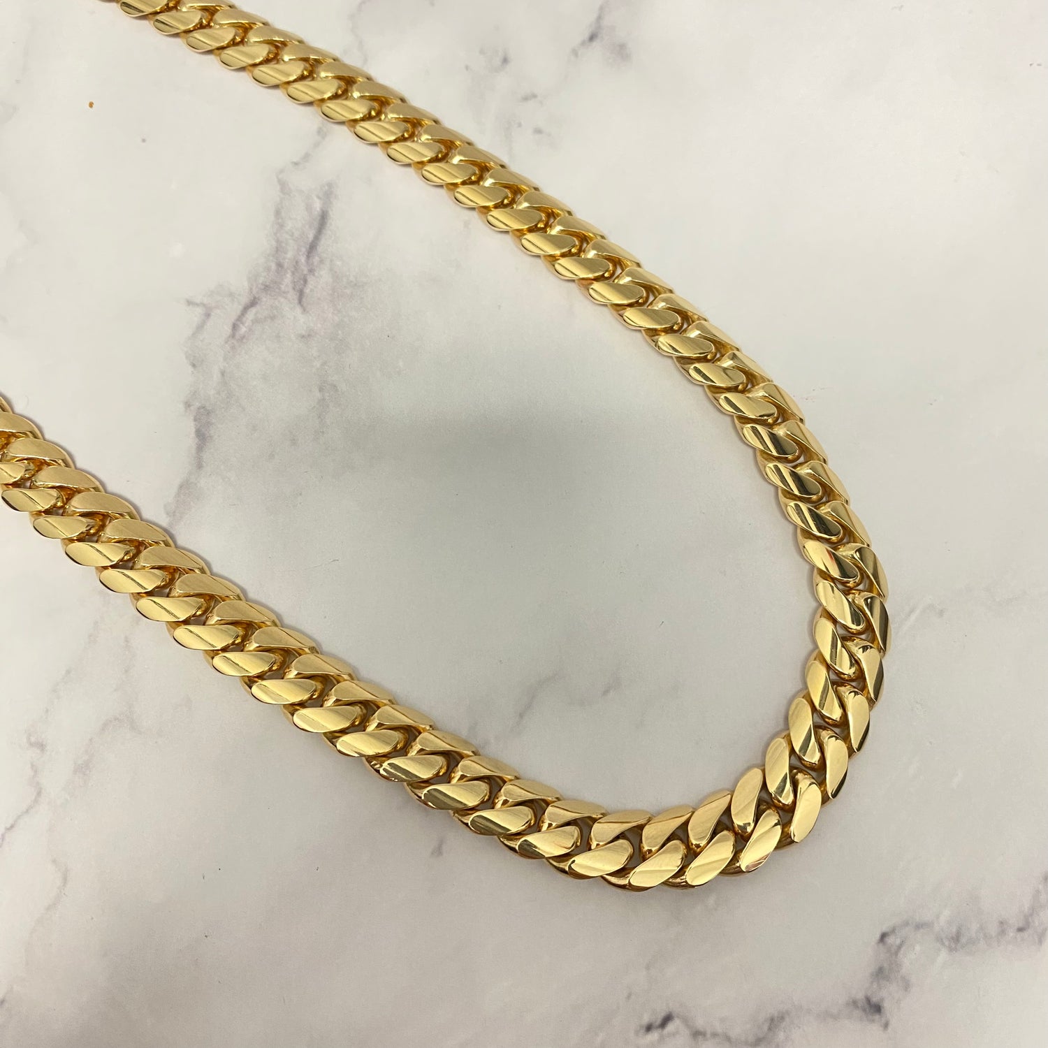 10K Yellow Gold Cuban Links / 163.5gr / 10.4mm / 24in