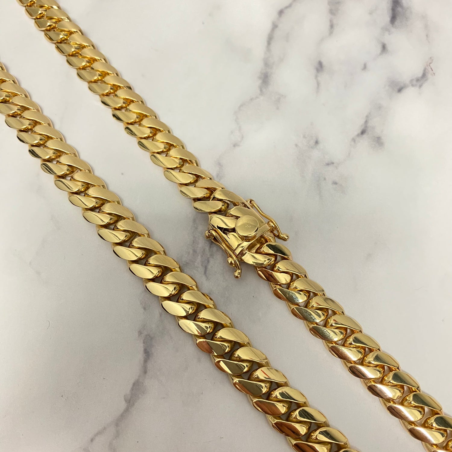 10K Yellow Gold Cuban Links / 163.5gr / 10.4mm / 24in
