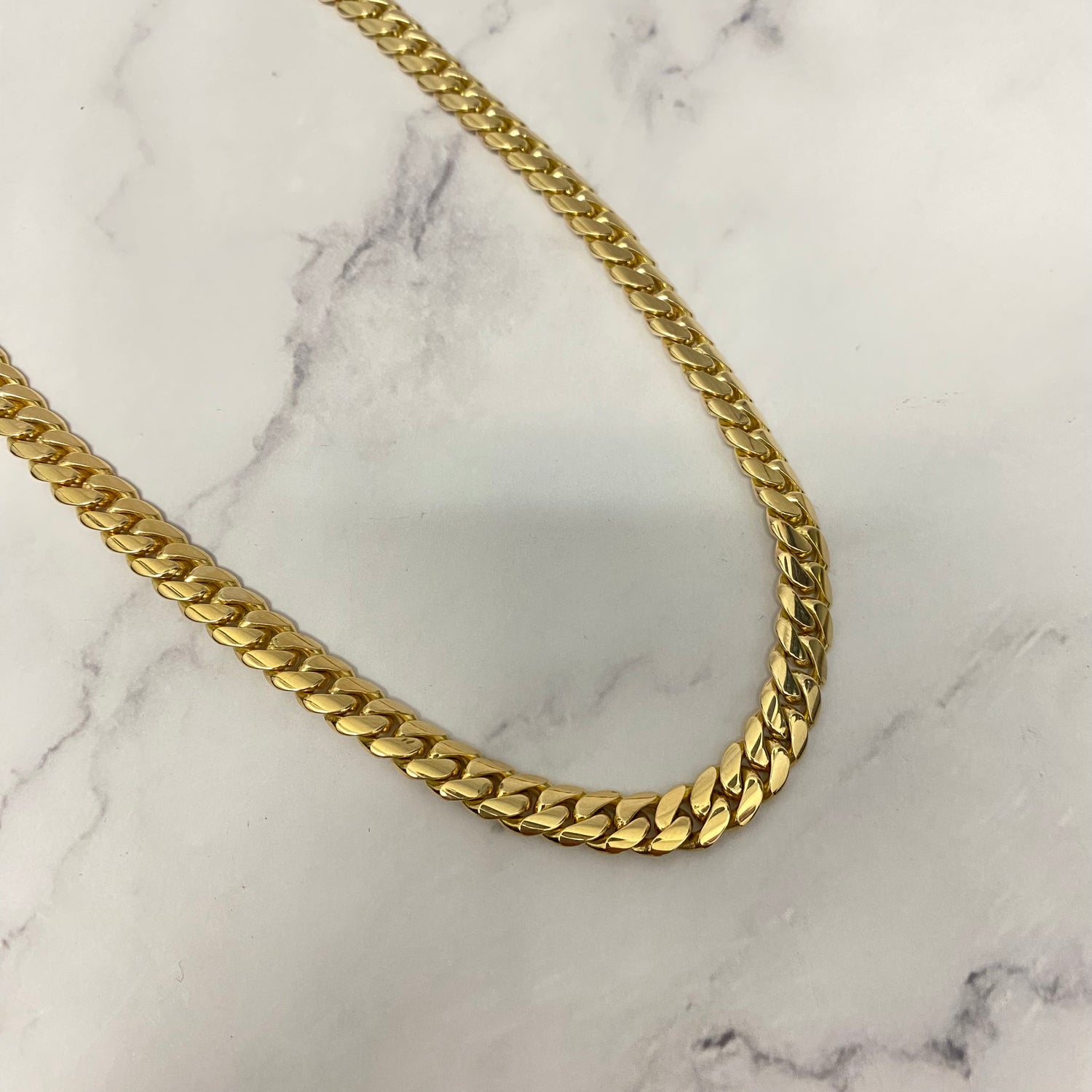 10K Yellow Gold Cuban Links / 100.5gr / 8mm / 24in