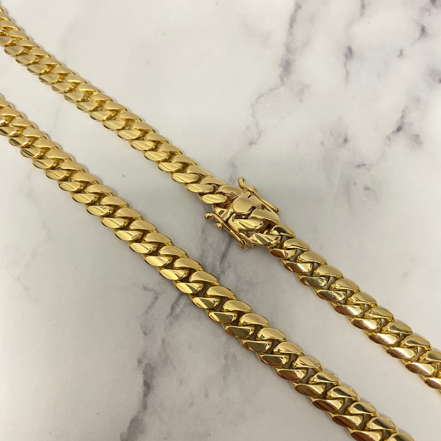 10K Yellow Gold Cuban Links / 100.5gr / 8mm / 24in