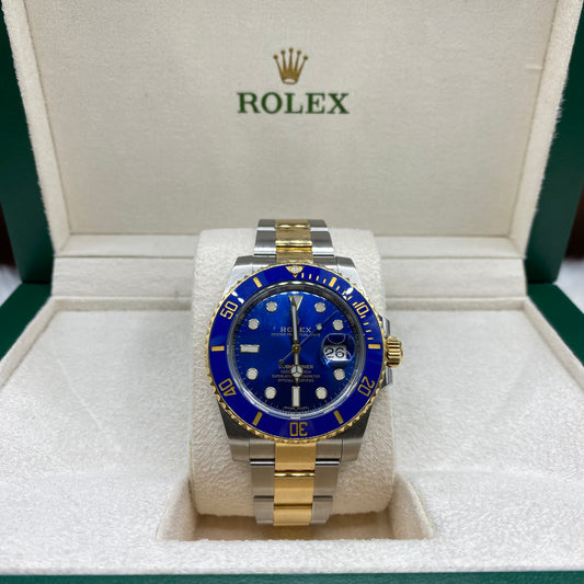 Rolex Submariner 40Mm 2 Tone 18K With Blue Dial 2019 Oyster Band