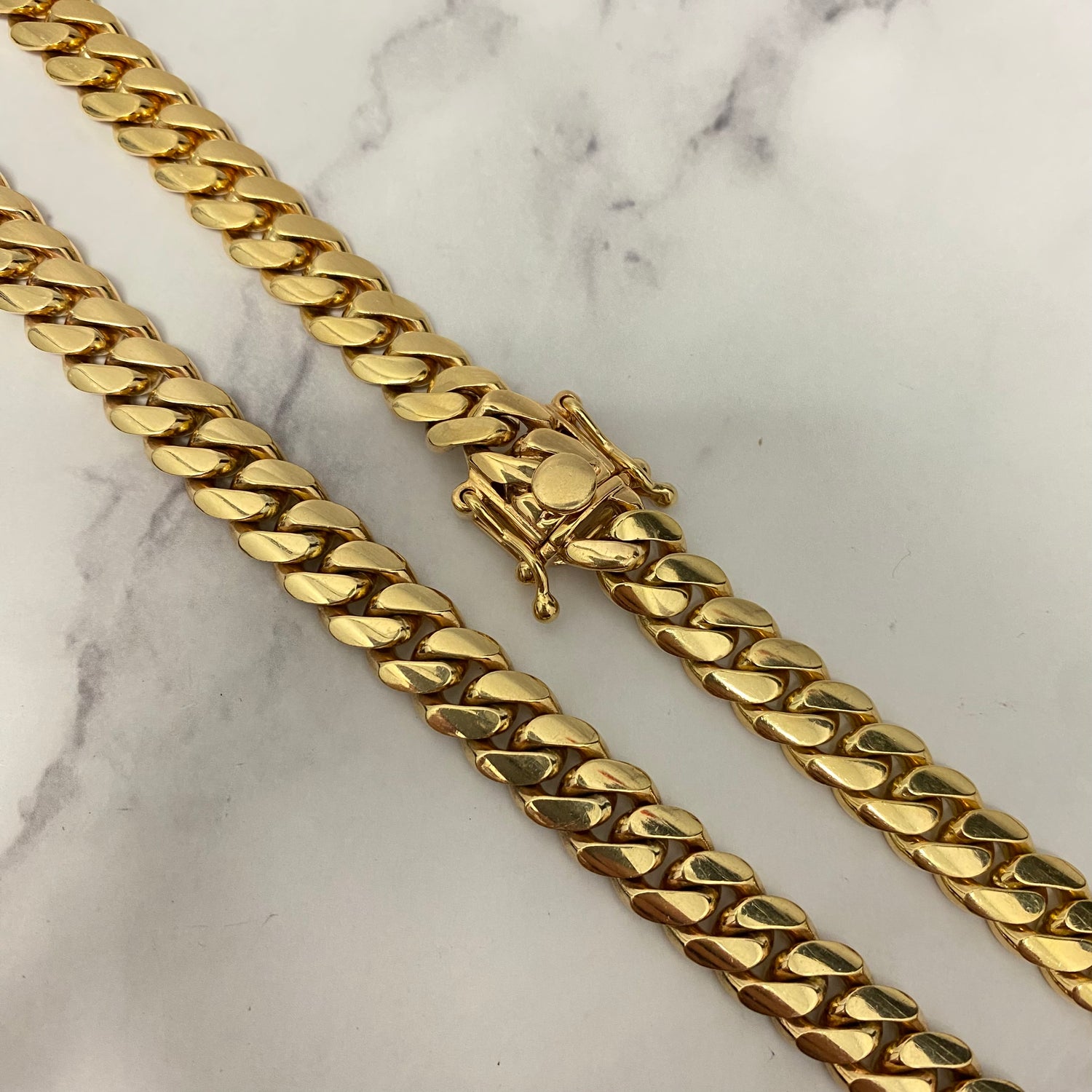 14K Yellow Gold Cuban Links / 169gr / 9.6mm / 24in
