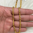 14K Yellow Gold Rope Chain / 5.1gr / 2.7mm / 22in