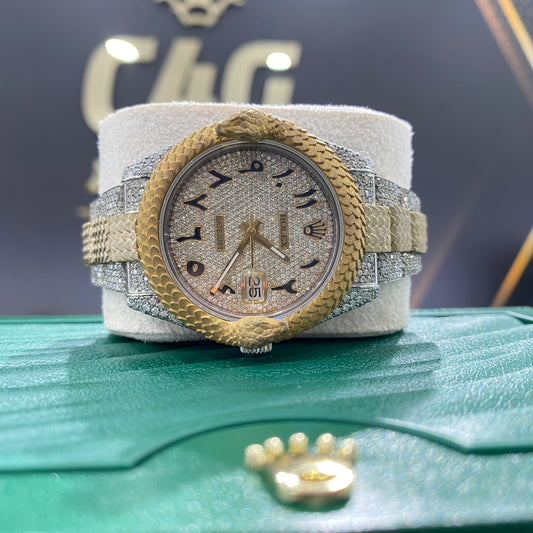 Rolex 41Mm Date Just Special Snake Edition 18K Bustdown 2021