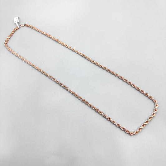 10K Rose Gold Rope Chain / 15.6gr / 22in