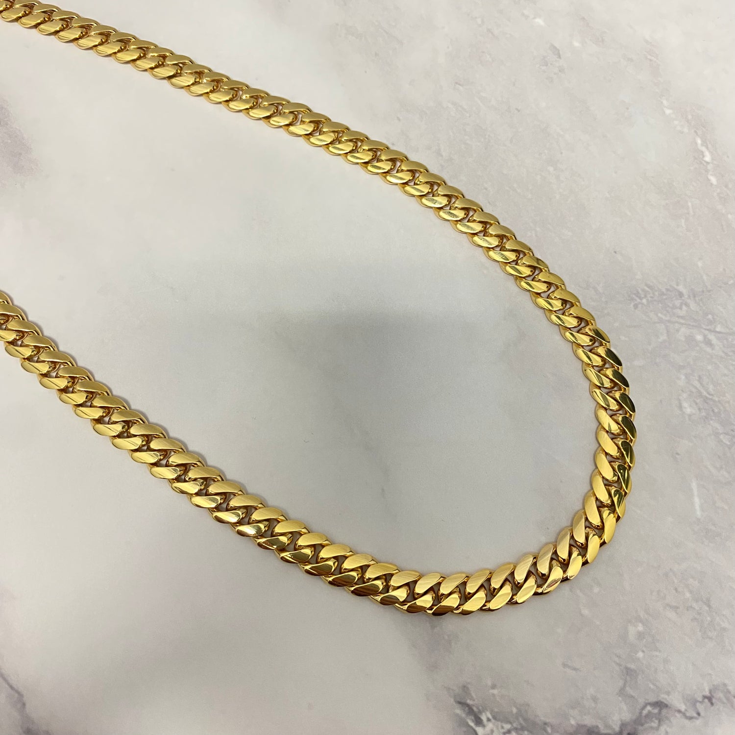 14K Yellow Gold Cuban Links / 106.5gr / 8.4mm / 22in