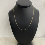 18K Yellow Gold Mariner Chain / 1.2gr / 1.1mm / 17.5in