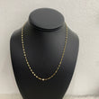 18K Yellow Gold Mirror Chain / 1.5gr / 2.1mm / 17.5in