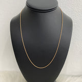 18K Rose Gold Rope Chain / 1gr / 1.2mm / 19.5in