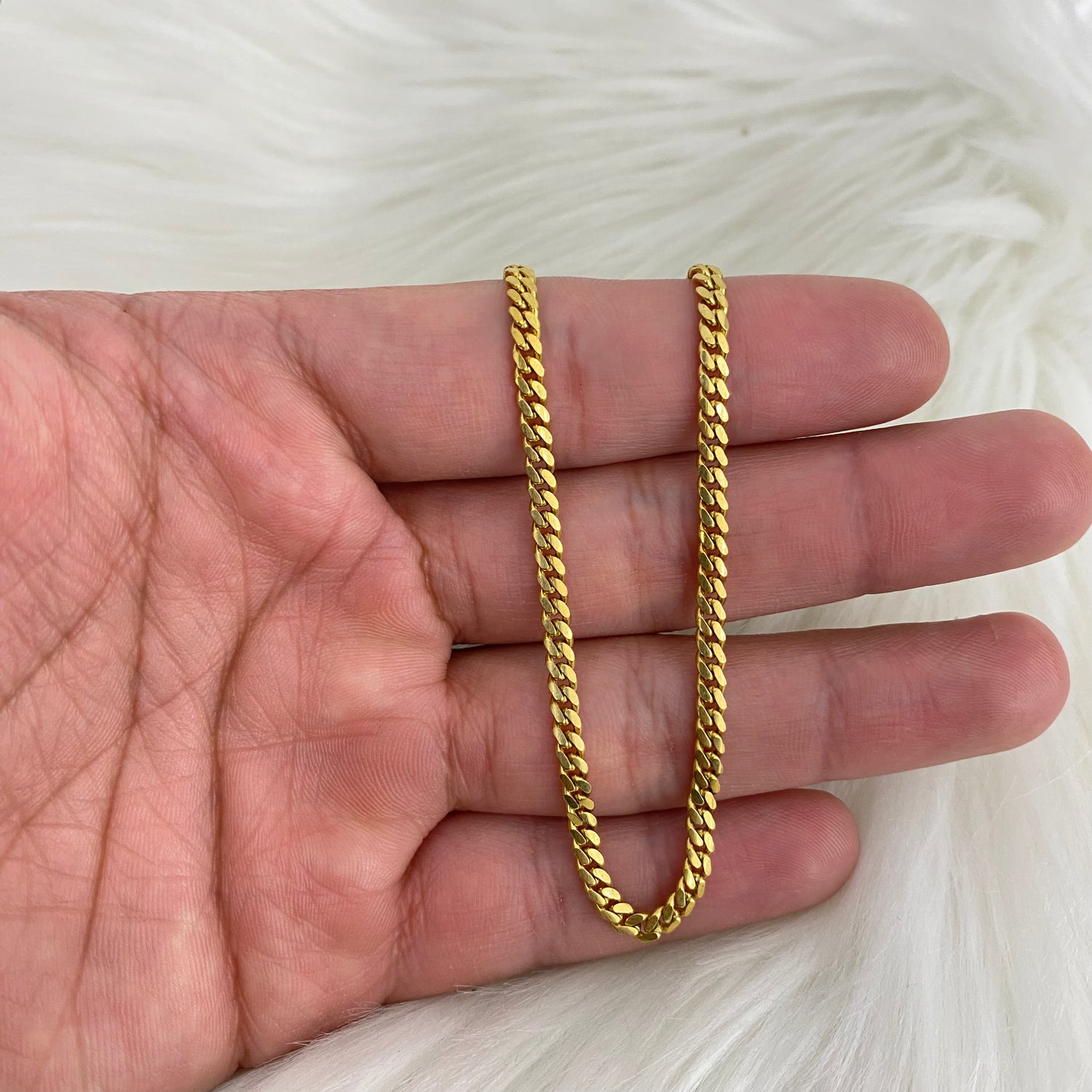 10K Yellow Gold Micro Cuban / 18gr / 3.3mm / 22in