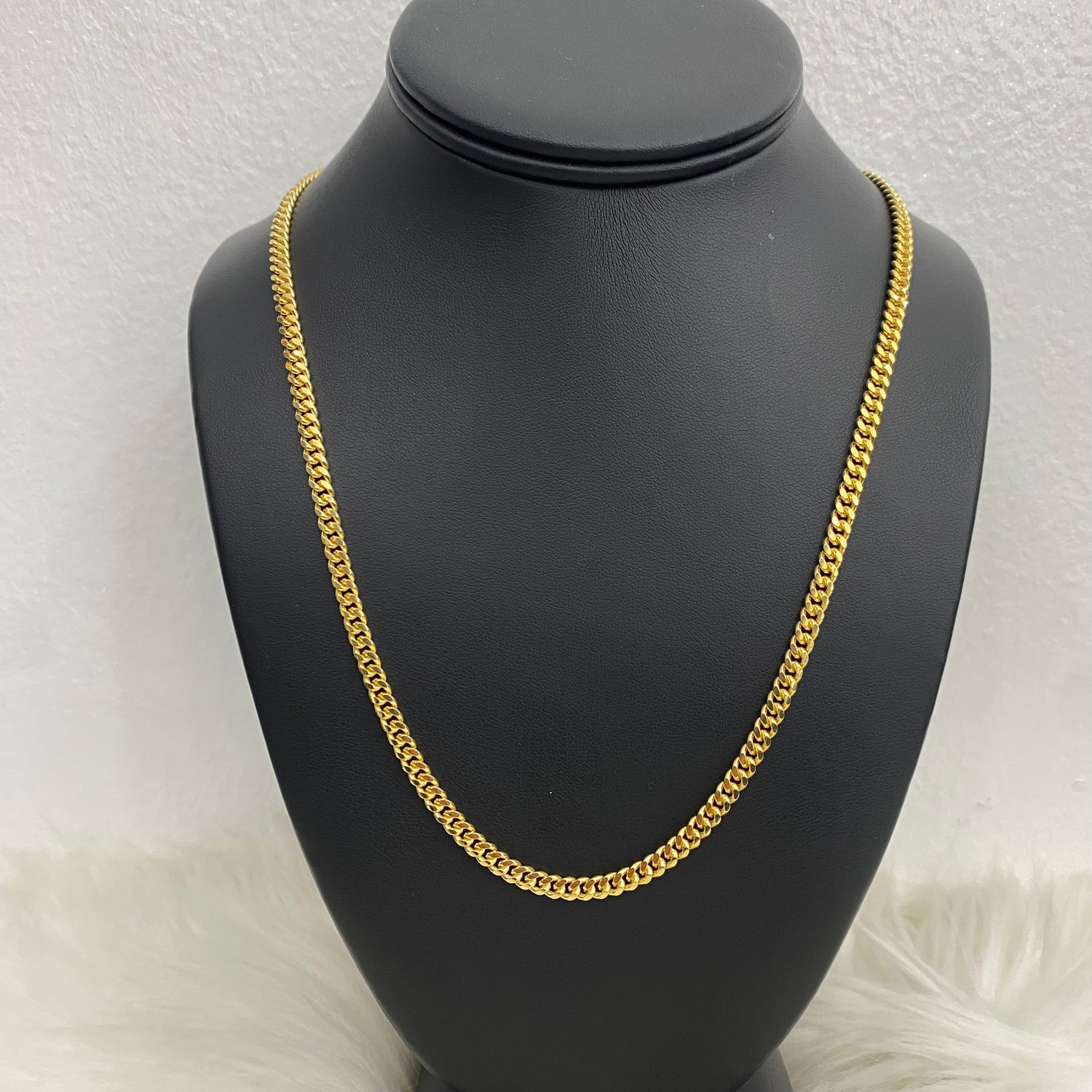 10K Yellow Gold Micro Cuban / 25.3gr / 4.2mm / 20in