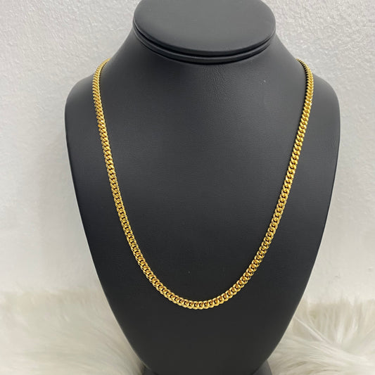 10K Yellow Gold Micro Cuban / 39gr / 5.2mm / 20in