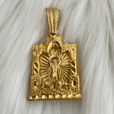 10K Yellow Gold San Lazaro Pendant / 15gr / 2in