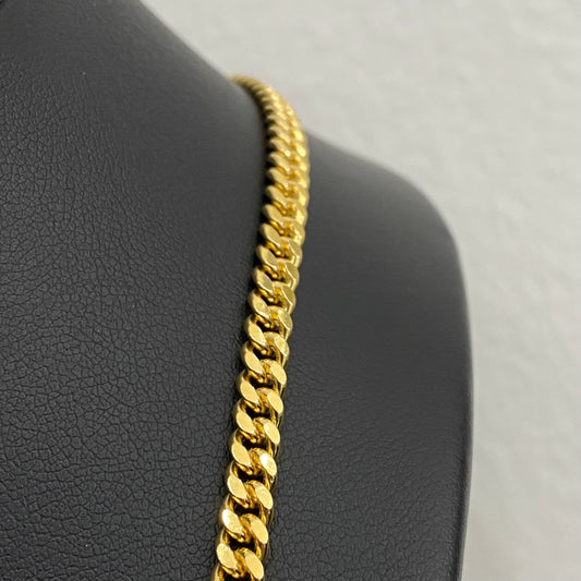 14K Yellow Gold Micro Cuban / 33.3gr / 4.2mm / 24in