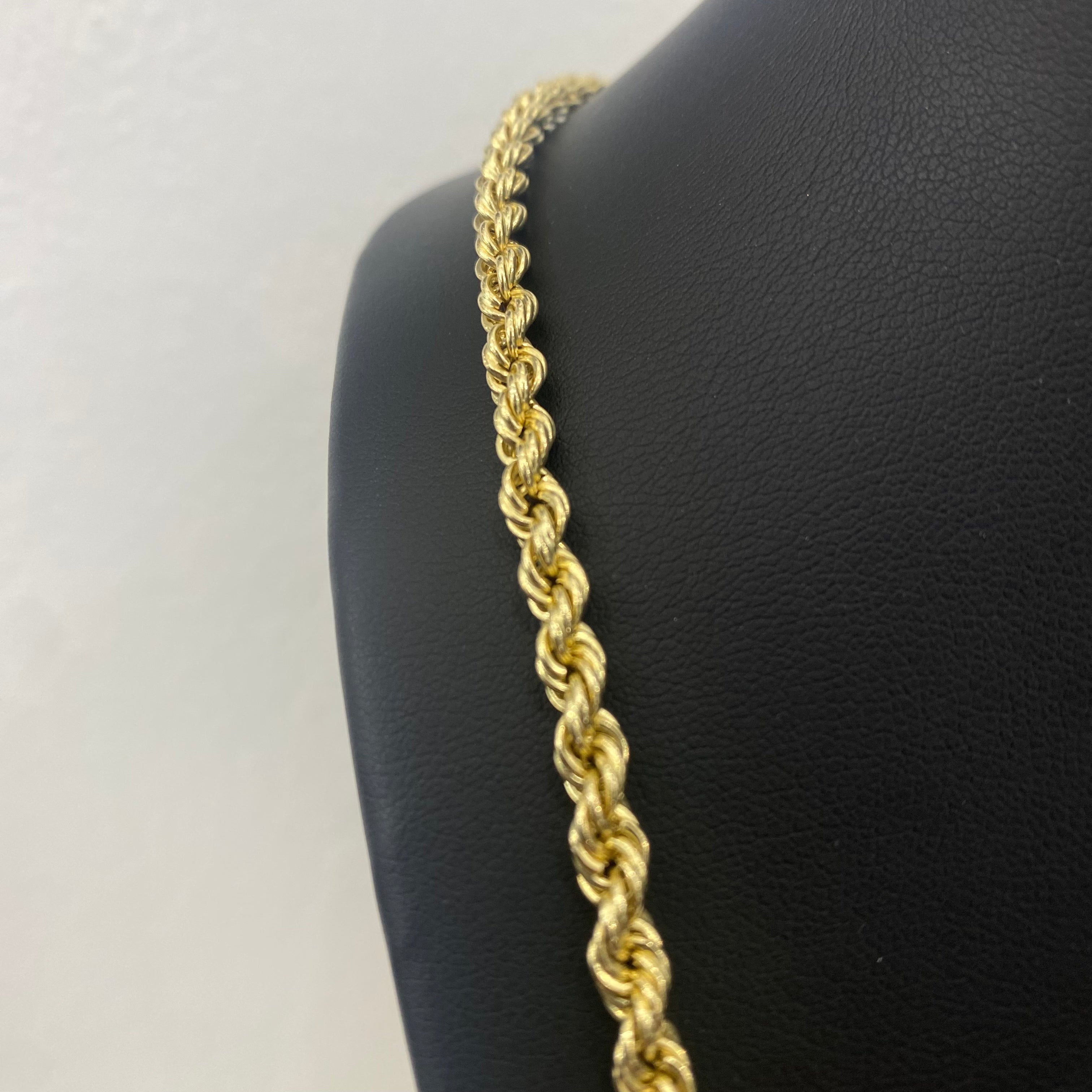 10K Yellow Gold Rope Chain / 8.1gr / 4.2mm / 24in