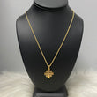 18K Yellow Gold Cross Jewelry Set / 7.2gr / 2.1mm / 20in