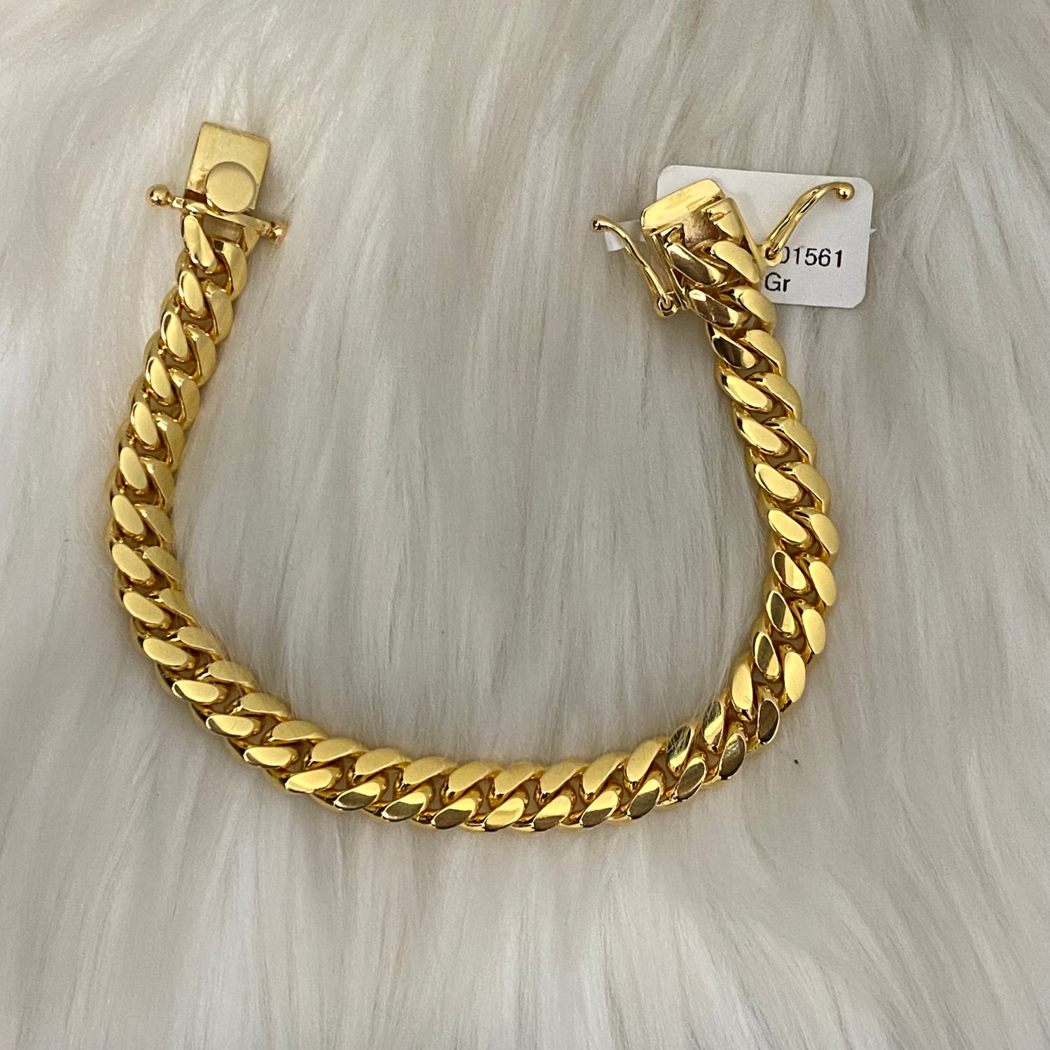 10K Yellow Gold Cuban Links Bracelet / 47.8gr / 8.5mm / 8in
