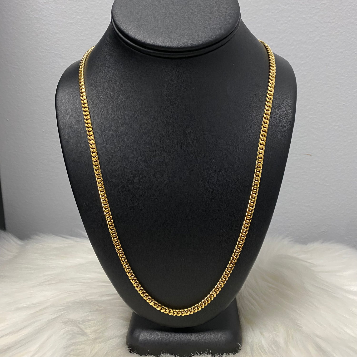10K Yellow Gold Micro Cuban / 29.1gr / 4.2mm / 24in