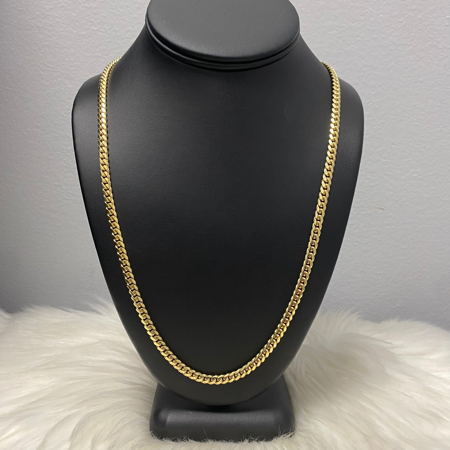 10K Yellow Gold Micro Cuban / 41.6gr / 4.9mm / 24in